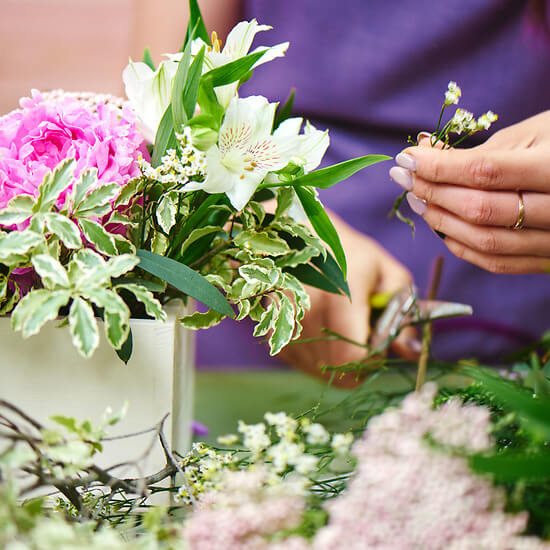 Bouquet du Fleuriste – composition saisonnière, livraison fleurs Fribourg